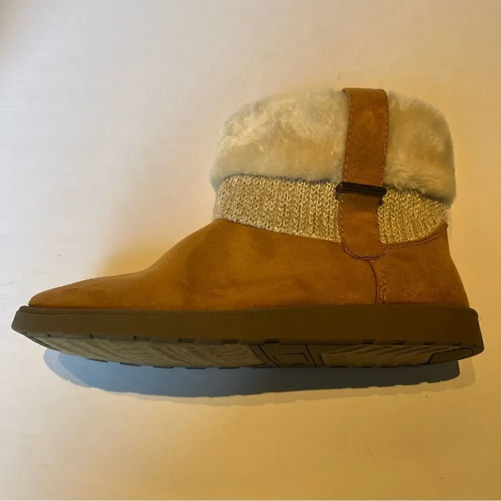 Cute Women's Life Stride Simply Comfort Winter Ankle Boots Light Brown Size 8M